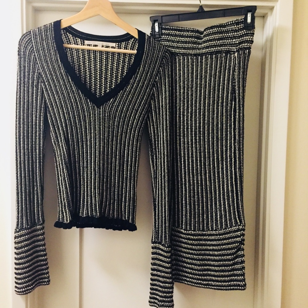 RACHEL Rachel Roy Midi Skirt + Crop Sweater- SET